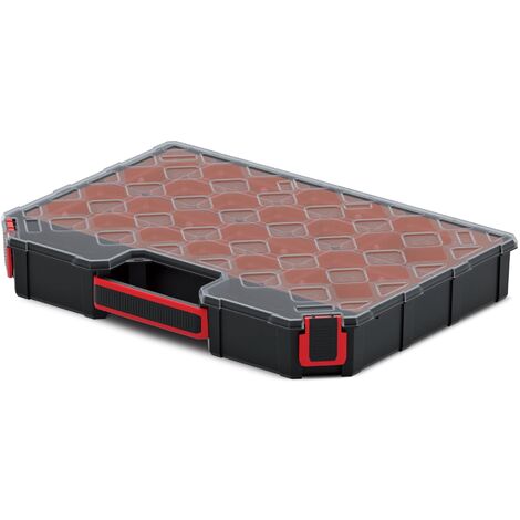 Multifunktionaler Werkzeugkoffer kistenberg 60 niedrig alle Fächer Tager organiser 39x57,7x6