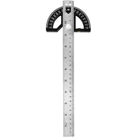 Multifunktionales 2-in-1-Magnetlineal zum Messen von Winkeln und geraden Linien, mit Markierungen, abnehmbarem Winkelmesser und Doppelskala. Mit Zapfen- und Zapfenverbindungsfunktion.