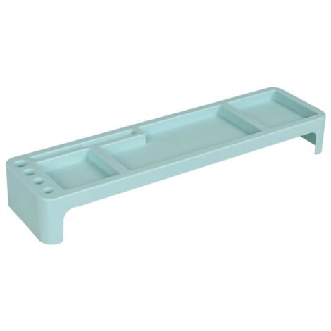 [Multifunktionales Ablagefach]  Schreibtisch-Organizer  Tastaturablage  Blaues ABS
