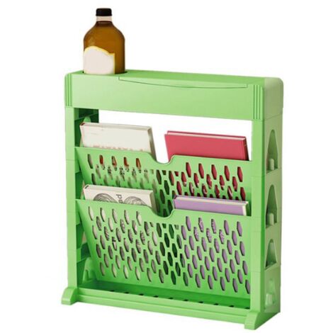 Multifunktionales Bücherregal, großes Fassungsvermögen, minimalistisches Design, zweistöckig, umweltfreundlich, platzsparende Bücheraufbewahrung