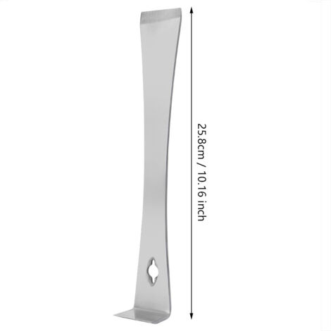 Multifunktionales Honigmesser [Standardmodell] - Professioneller Imkerschaber aus Edelstahl mit Holzgriff (Länge 25,8 cm)