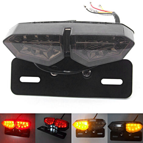 Multifunktionales Retro-LED-Motorradrücklicht – Blinker und Bremslicht