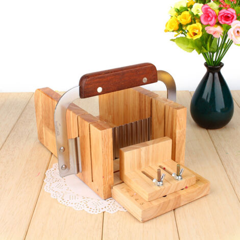 Multifunktionales Seifenschneider-Set, manueller Holzschneider mit fest verschraubten Klingen – DIY-Seifenherstellungs-Set