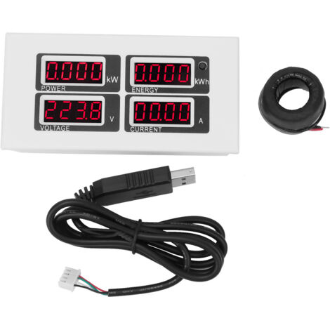 Multifunktions-AC/DC-Leistungsprüfer mit LED-Anzeige (PZEM-004, Transformator und USB)