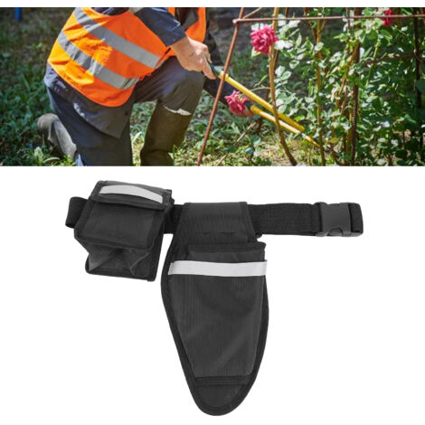 Multifunktions-Gartengürtel Typ A mit großem Fassungsvermögen und Werkzeugtasche aus Nylon – 223 g, verstellbar von 63,5 bis 114,3 cm (25–45 Zoll) für Baumpfleger und Handwerker