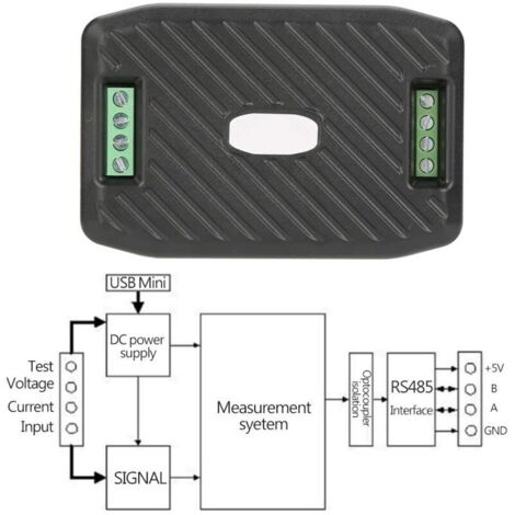 Multifunktions-Gleichstromverbrauchsmesser Gleichspannung Strom Leistung Energieverbrauchsmesser Kommunikationsmodul Amperemeter Voltmetermodul (7)