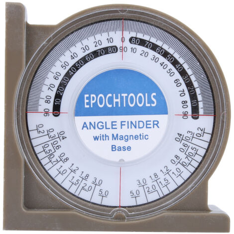 Multifunktions-Goniometer/Neigungsmesser (0–360°), ABS-Finder mit transparenter Abdeckung