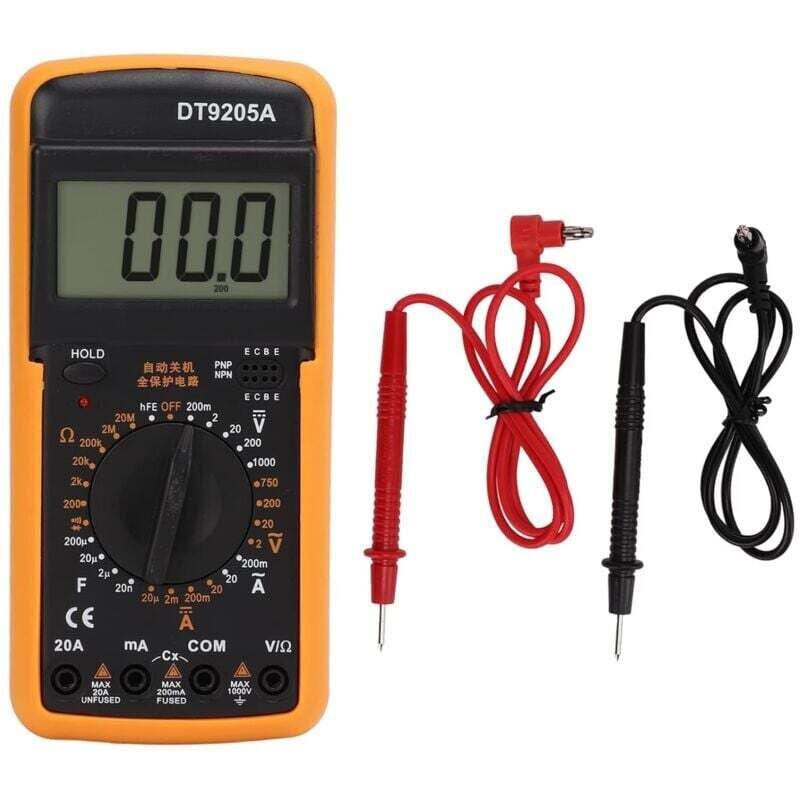 Image of Multifunktions-Multimeter-Tester mit Sonden Strommessgerät DT9205A mumu