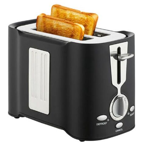 Multifunktions-Toaster aus Aluminium für 2 Scheiben mit herausnehmbarem Tablett, 800 W, 220–240 V, EU