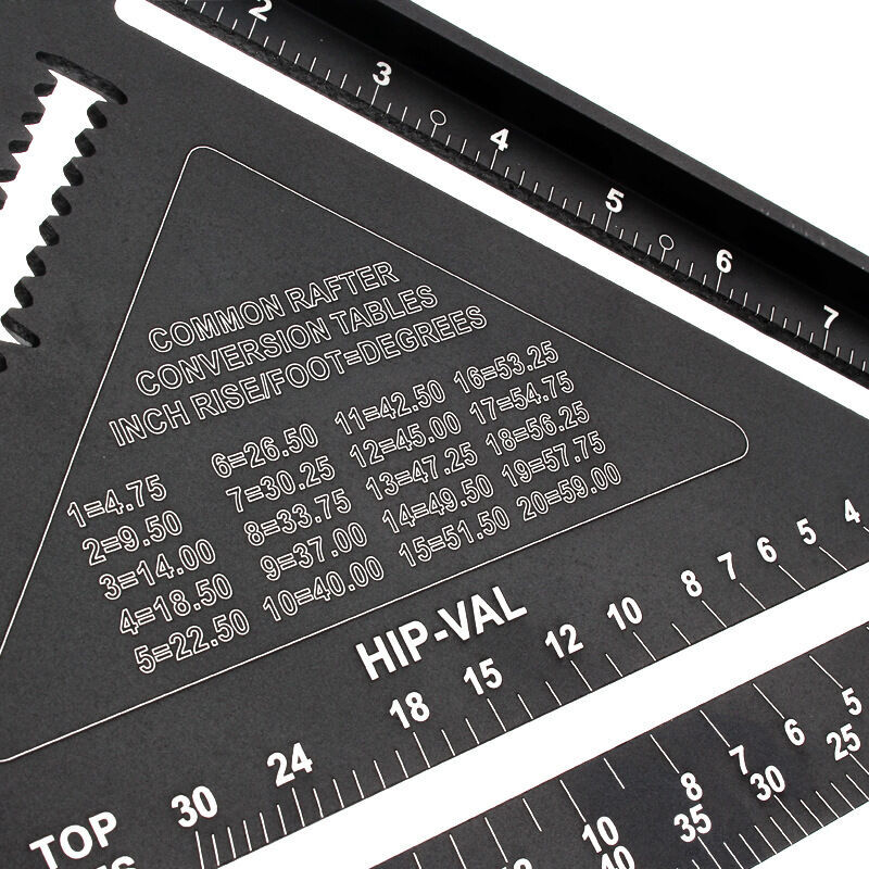 Image of ZVD - MULTIFUNKTIONS-Zimmermannswinkel 180 mm - 45 90-Grad-Winkelführung aus Aluminiummetall