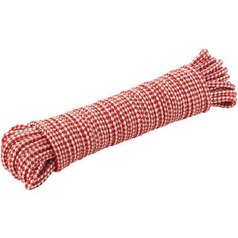 Multifunktionsseil 15 m PES rot 6mm