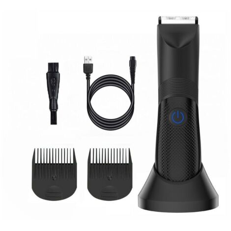 Multifunktionstrimmer, 4 Aufsätze, LED, IPX7, USB-C, schwarz
