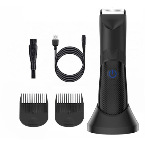 Multifunktionstrimmer, 4 Zubehörteile, LED, IPX7, USB-C, schwarz