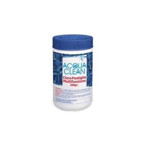 MULTIFUNZIONE CLORO 1 KG PASTIGLIE PASTIGLIONI 200GR FLOCCULANTE ALGHICIDA 10004