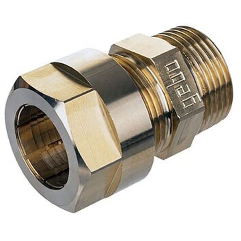 Multigebo Messing-Klemmverbinder mit Außengewinde - 25/26 mm x 1'' AG - 14.320.00.25KIT