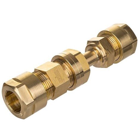Multigebo Messing-Klemmverbinder mit Längenausgleich - 17 mm x 17 mm - 14.320.02.17KIT