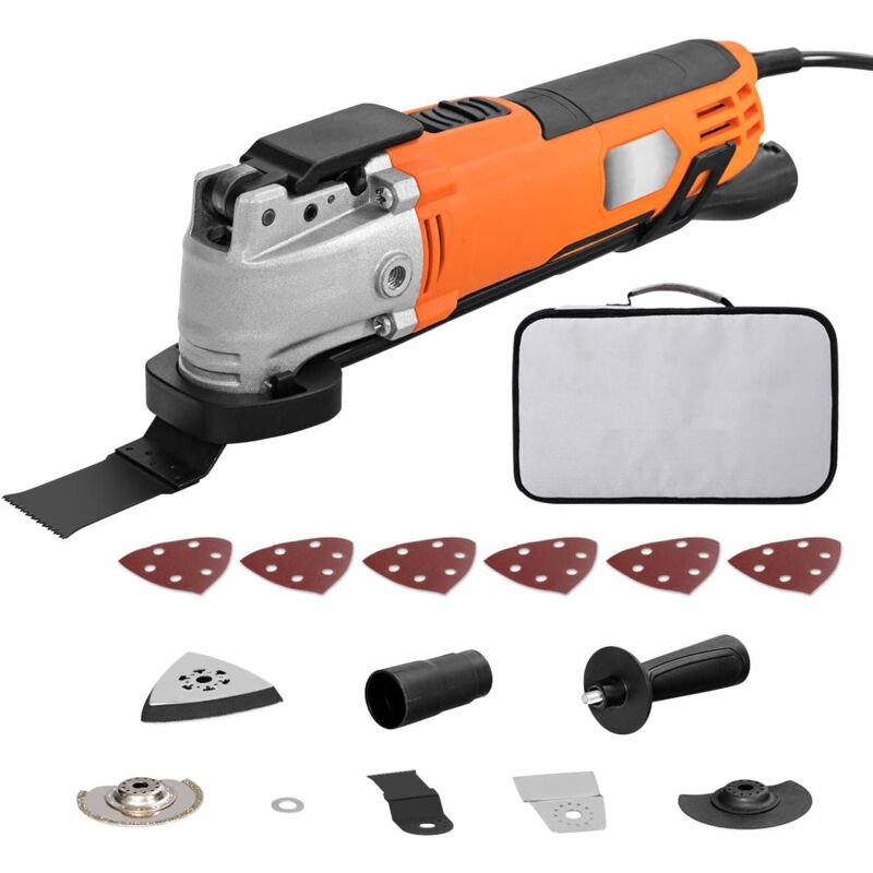 

Multiherramienta Oscilante con Accesorios Herramienta de Oscilación Eléctrico Multi-Cortador Ángulo de Oscilación de 3 °/ 300W / 6 Niveles de