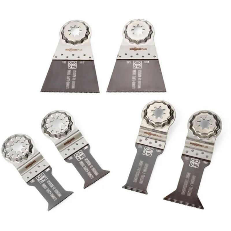 Fein - Set of 6 saw blades Best of E-Cut wood & metal