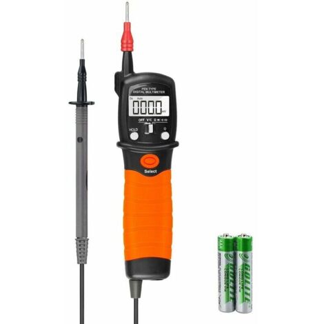 Multimeter, elektrisches Prüfgerät, digitales Stiftmultimeter, Multimeter, AC/DC-Spannungsmesser mit Widerstandsmessgerät (2000 Messpunkte)