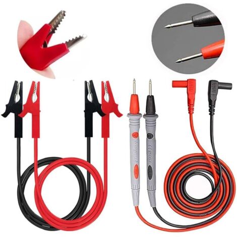 Multimeter-Messleitungssatz, enthält 4 Krokodilklemmen / Multimeter-Messleitung