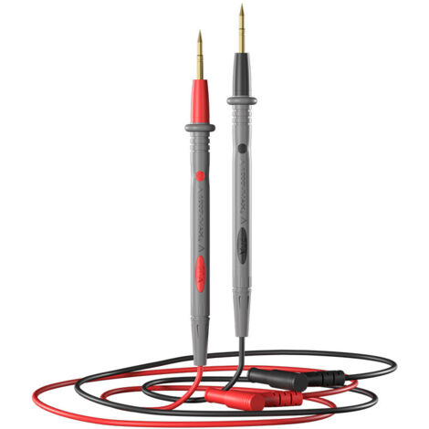 Multimeter Test Probe 20A 108 cm with Silicone Cable – Electrical Circuit Testing, Test Clip with Precision Needle, Durable Tool