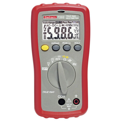 Multimètre 7202 Sefram Portable, 600V c.a. ( Prix pour 1 )
