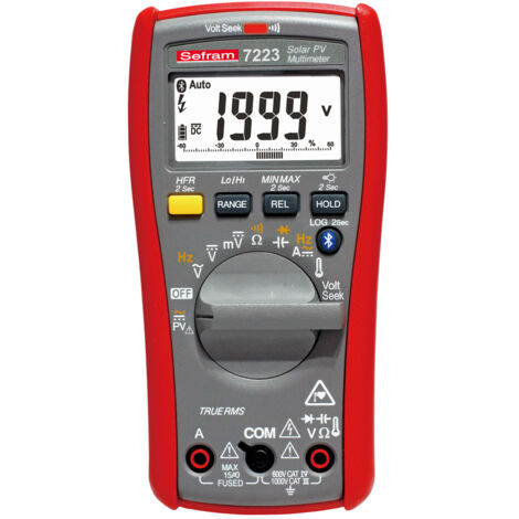 Multimètre 7223 Sefram Portable, 1000V c.a. 10A c.a. ( Prix pour 1 )