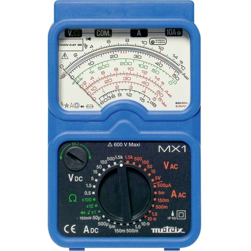 Metrix - Multimètre mx 1 analogique cat iii 600 v