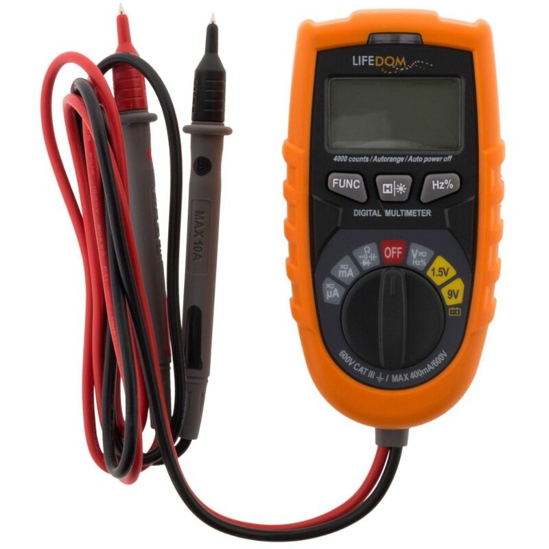 Zenitech - Multimètre digital auto + détecteur de courant et métal