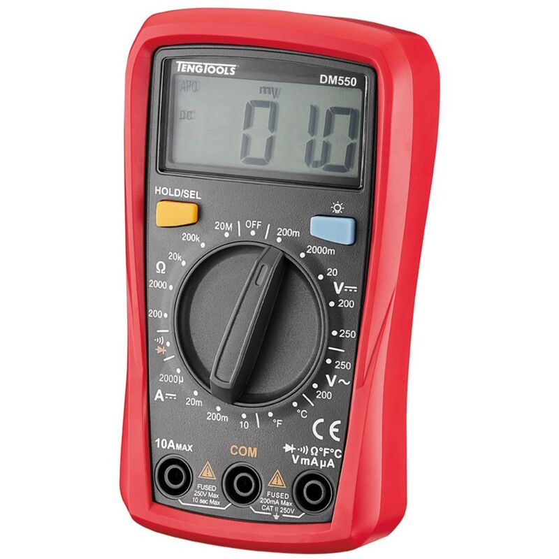 Tengtools - Multimètre digital cat i 600V / cat ii 300V Teng Tools DM550