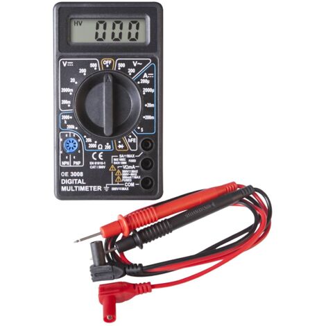Multimètre digital cat.1 - OE 3008BL - CLAS Equipements