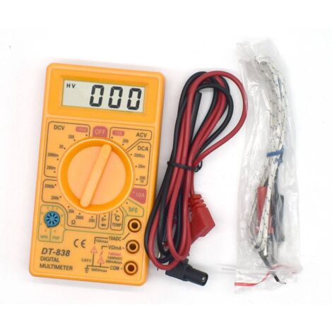 Multimètre digital LCD DT-838 - 19 positions