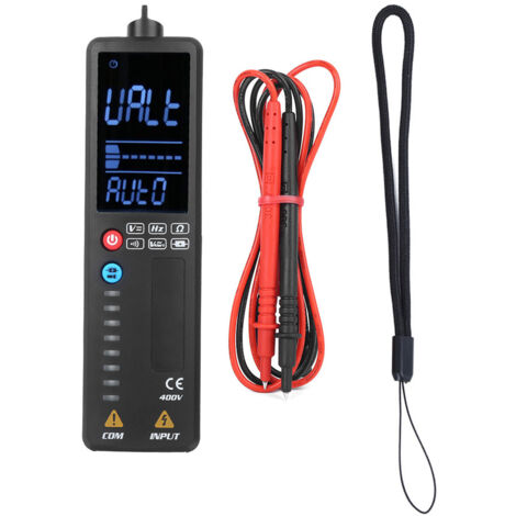 Multimètre Intelligent LCD avec Test de Fréquence, Résistance et Tension Double Mode