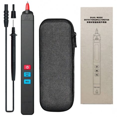 Multimètre intelligent portatif, multimetre de haute précision avec fonction NCV, mesure de tension, résistance, capacitance, fréquence, diode et déte