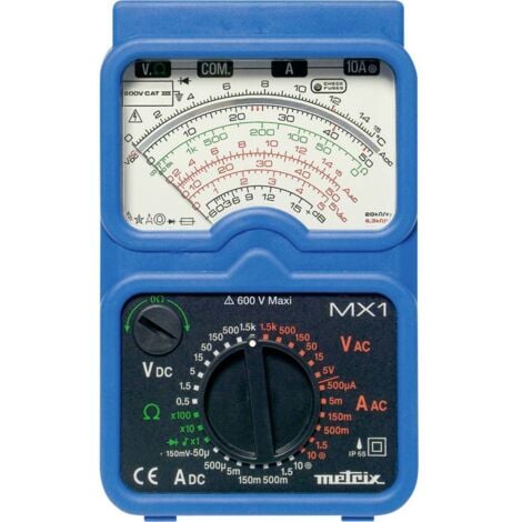 Multimètre Metrix MX 1 analogique CAT III 600 V Q76375
