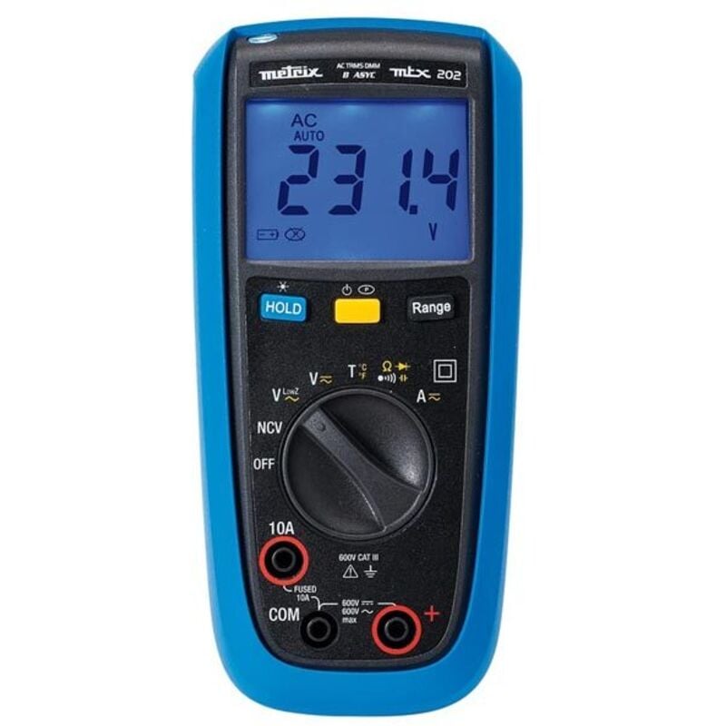 Metrix - Multimètre trms 4000 points ac/dc - mtx 202-Z