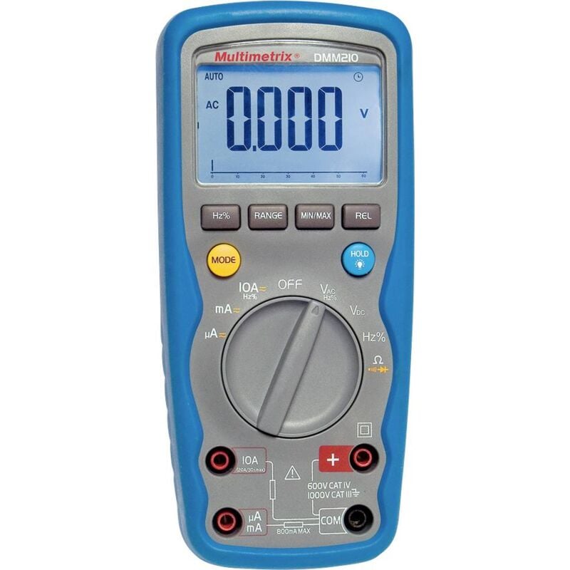 Multimetrix - dmm 210 Multimètre numérique étanche (IP67) cat iii 1000 v, cat iv 600 v Affichage (nombre de points): 6000 Y183252