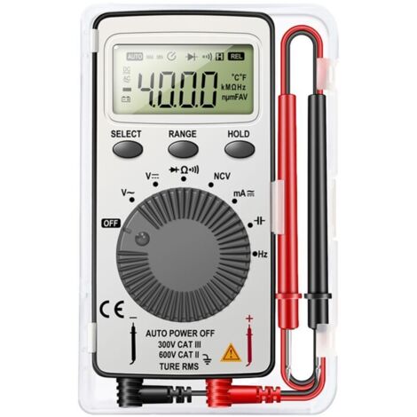 Multimètre Numérique 1999 Points Détection Sans Contact Écran LCD Plage Auto