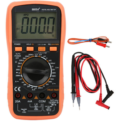 Multimètre Numérique 9805A Mesure Température Résistance Capacitance Testeur Électrique