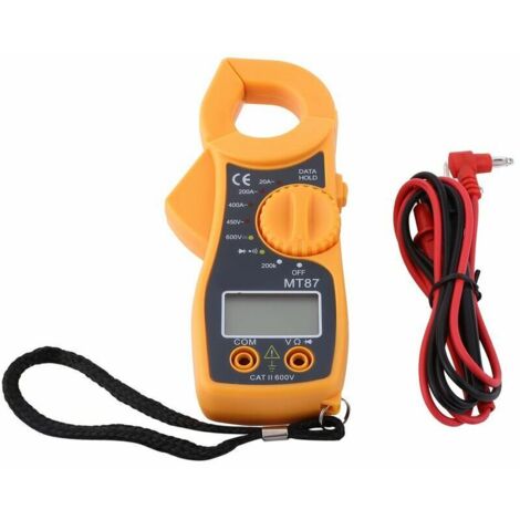 Multimètre numérique AC DC pince mètre voltmètre ampèremètre pince de courant ohmmètre test de volts LCD mètre de poche multi-test numérique