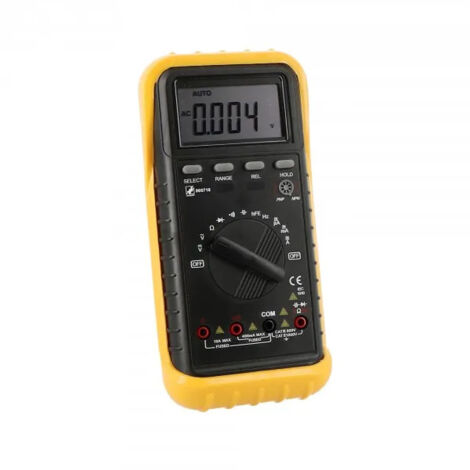 Multimètre numérique auto tension – Mesure courant AC/DC jusqu'à 10A – Résistance jusqu'à 40MΩ – Sécurité CAT II 1000V – Wilmart