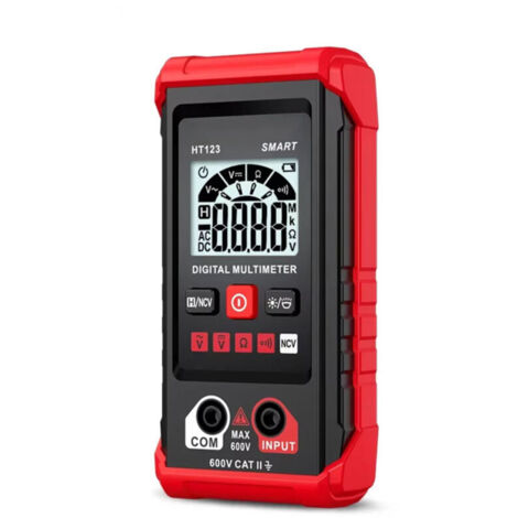 Multimètre numérique automatique, affichage intelligent 4000 points, testeur de tension avec fonction de tension sans contact