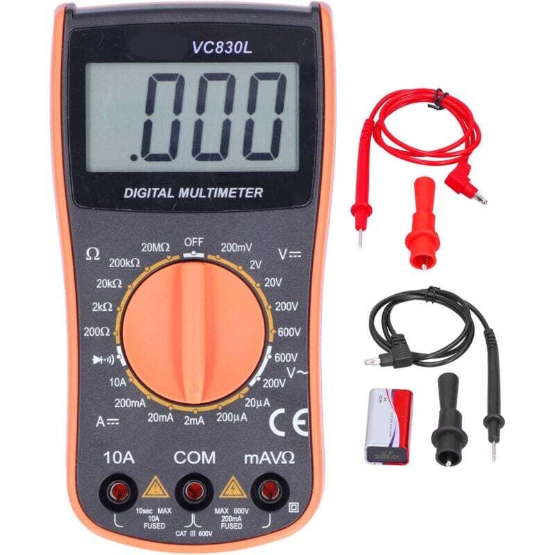 Image of Multimètre Numérique Automatique Mini Précise avec Buzzer Test de Tension Courant Résistance