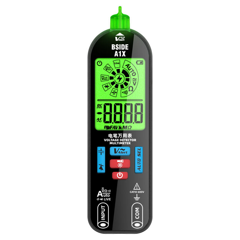 Sunxury - Multimètre numérique bside A1X multimètre numérique Intelligent multimètre numérique Intelligent à plage automatique avec 2 sondes (1