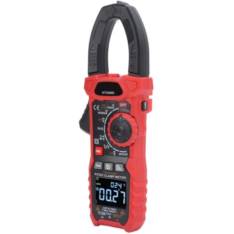 Multimètre numérique de poche 6000 comptes – HT208D – Mesure courant 1000A, tension 1000V, résistance 60MΩ – ABS pour environnements difficiles – Durficst