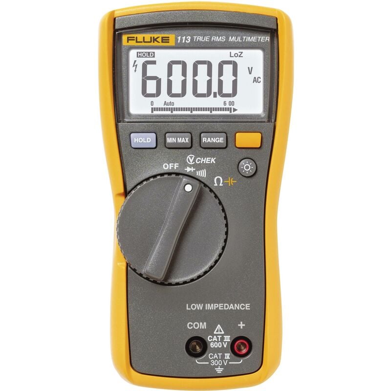 Fluke - Multimètre numérique 113 cat iii 600 v Affichage (nombre de points): 6000 Q55805