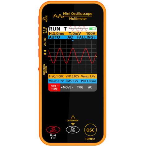 Multimètre Numérique Graphique 2-en-1 Oscilloscope, Multitester Haute Précision pour Mesurer Résistance, Tension, Capacité, Outil de Test Électronique