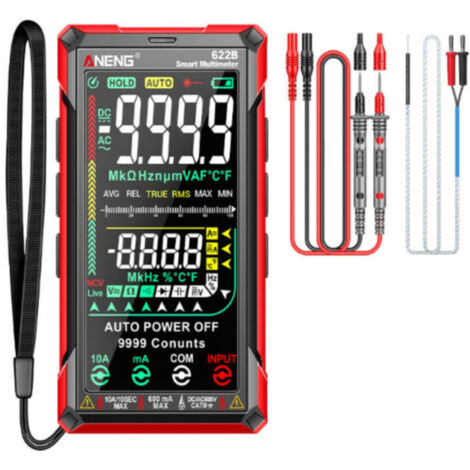 Multimètre numérique intelligent 9999 points rechargeable