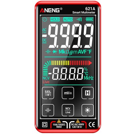 Acheter Multimètre numérique LCD de la taille d'une paume NJTY gamme  automatique NCV 4000 comptes True RMS testeur universel intelligent