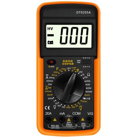 Multimètre numérique intelligent DT9502A testeur AC/DC rétroéclairage